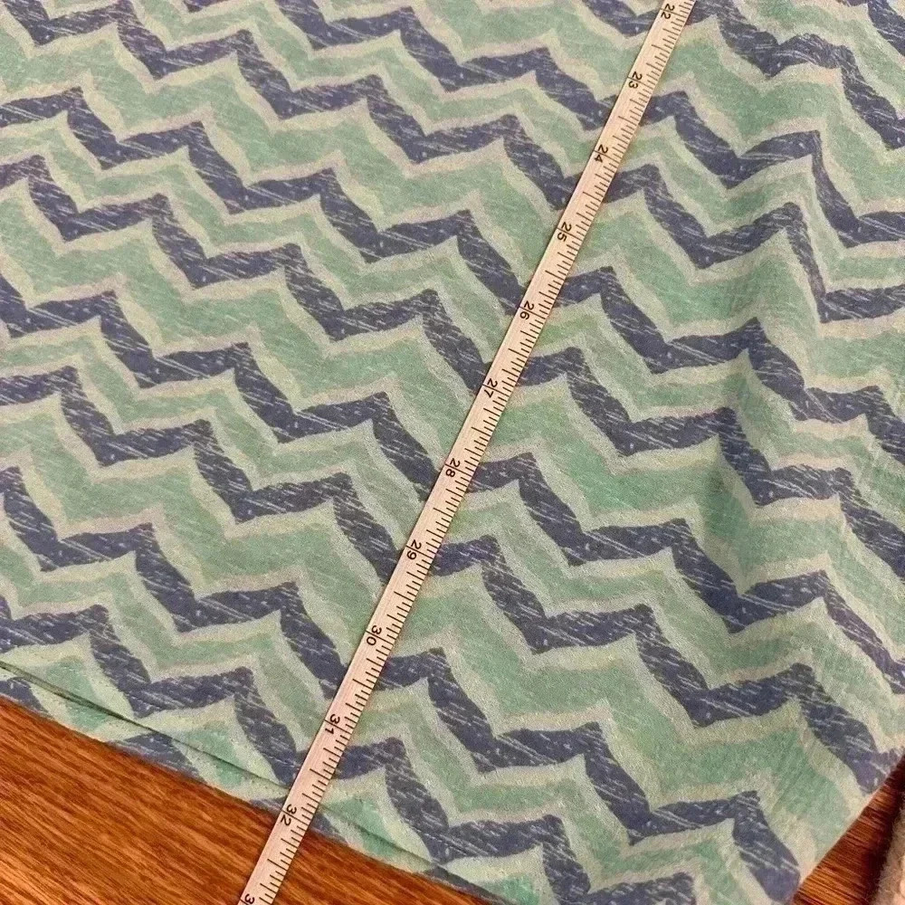 Vineyard Vines Whale Tail Chevron Print Tunic Cover Up Cotton Blue Size Small - Picture 13 of 13